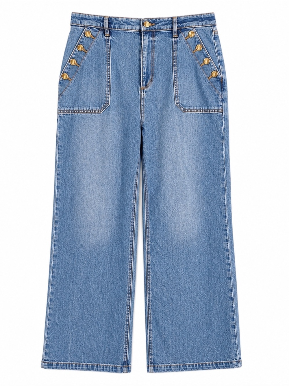 LOFT Blue Wide Leg sailor Jeans 26/2 EUC - Picture 2 of 7